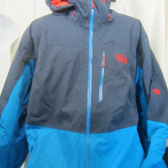 MOUNTAIN HARD WEAR Dry Q Thermal Recco blue men's rain jacket XXL $599